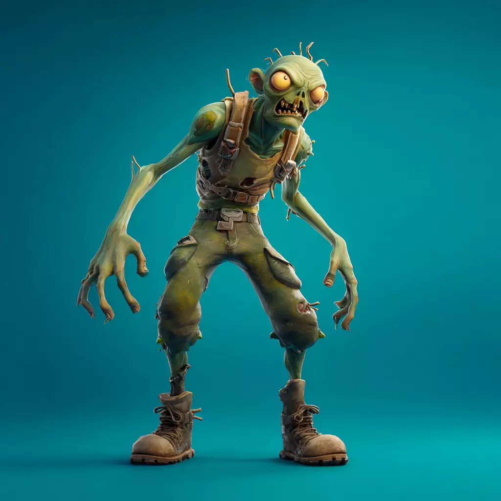 Stylized Zombies 3D model_3
