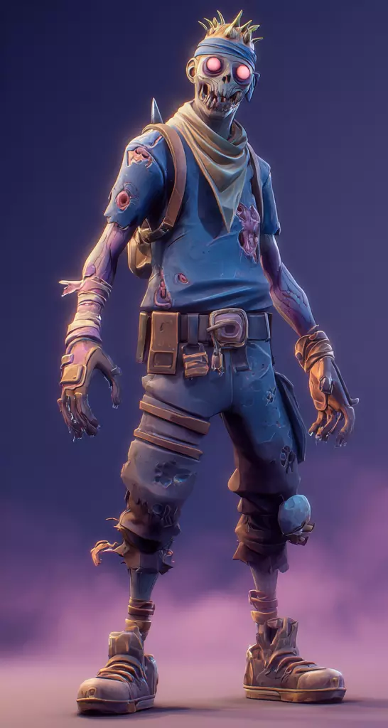 Stylized Zombies 3D model_4