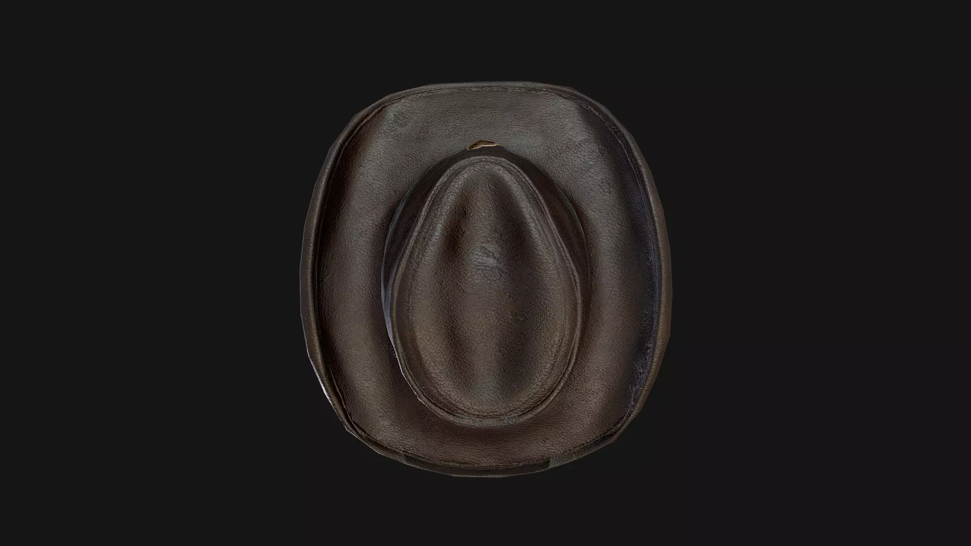 Leather Cowboy Hat Game-Ready 3D Model Low-poly 3D model_8