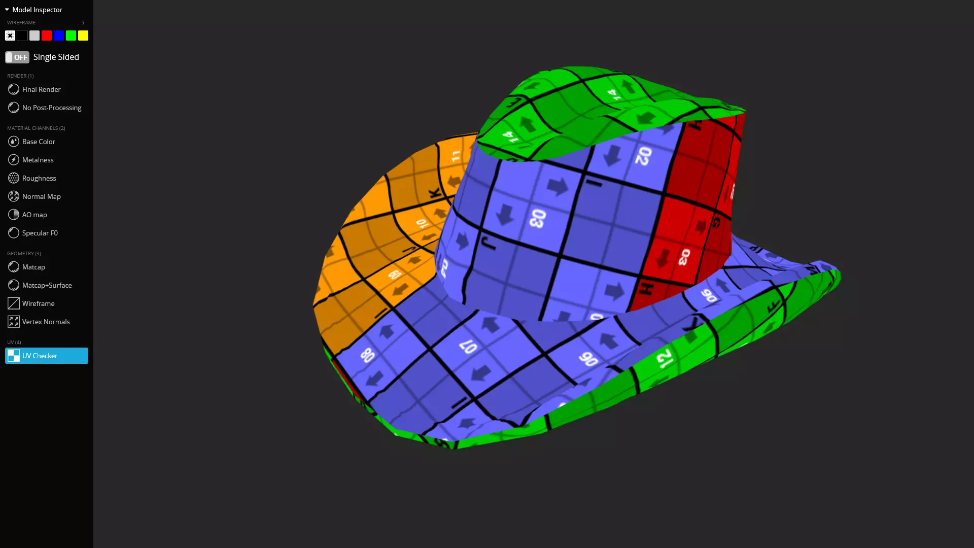 Leather Cowboy Hat Game-Ready 3D Model Low-poly 3D model_17