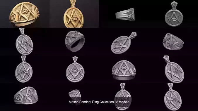 Mason Pendant Ring Collection