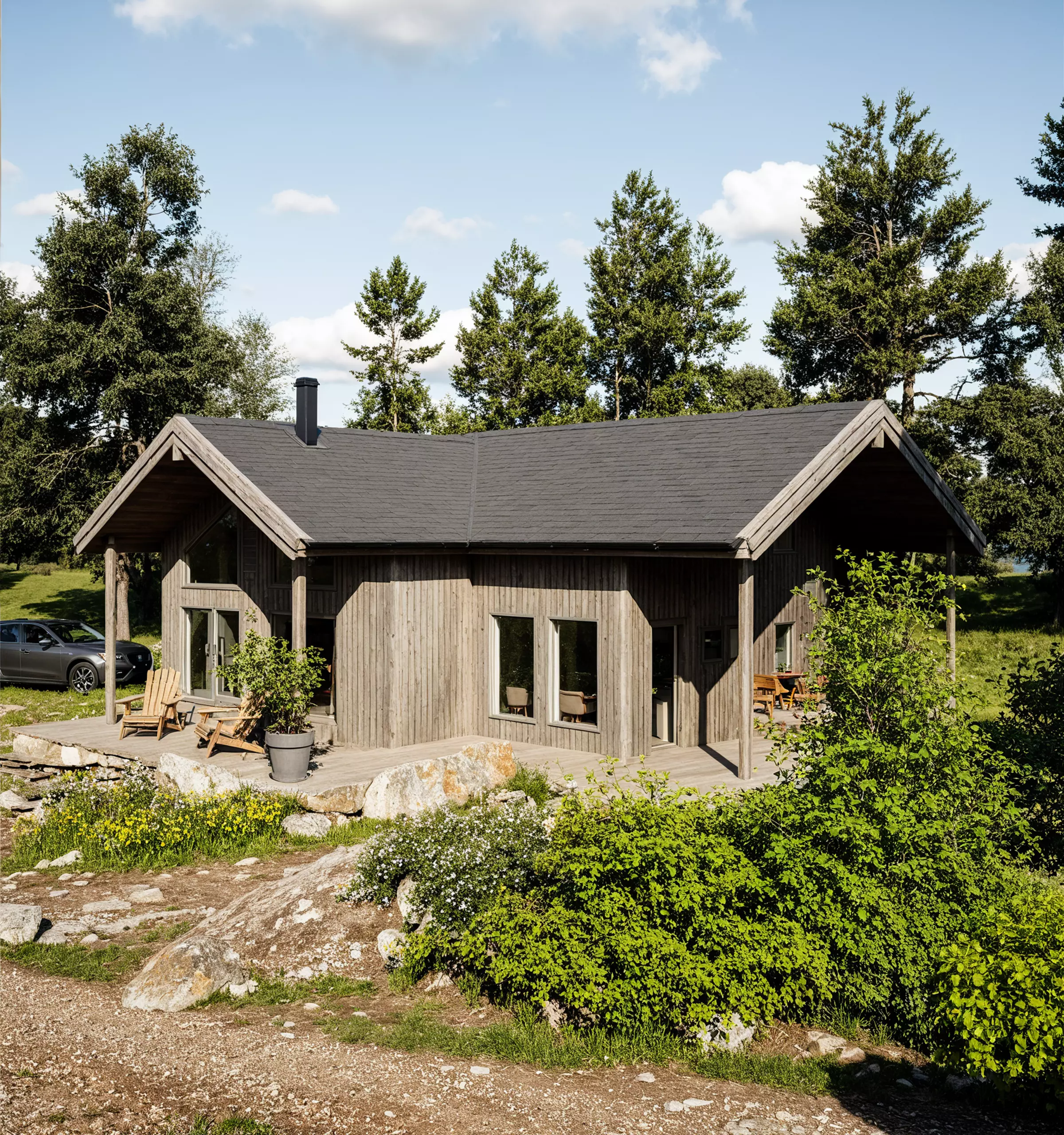 Wooden Cabin 3D Model Modern Architecture IFC SKP OBJ GLB FBX 3D model_3