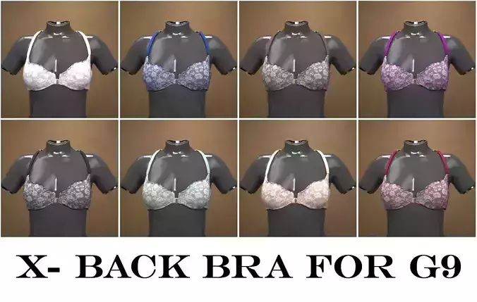 X-Back Bra for Genesis 9 Female