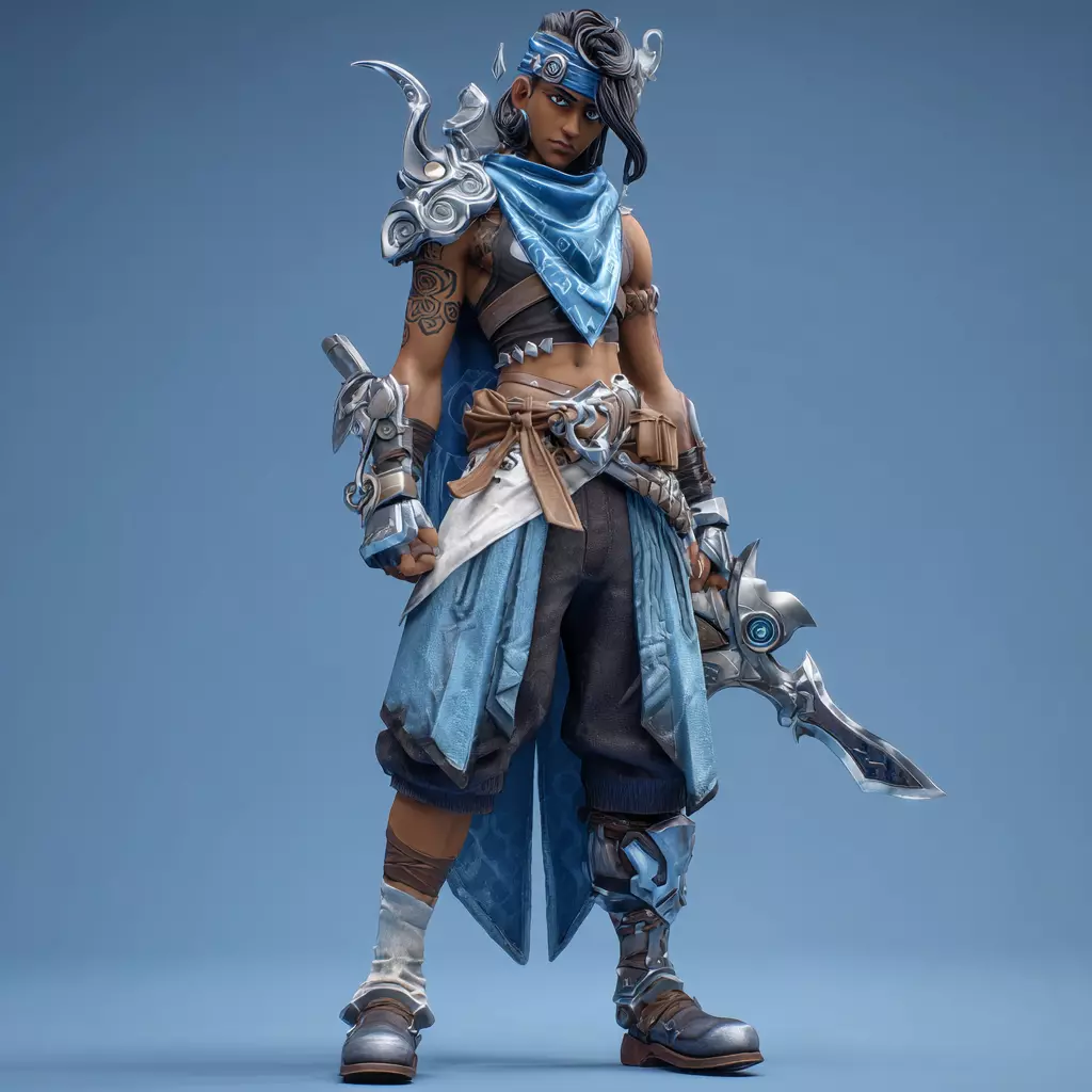 Stylized Warriors 3D model_3