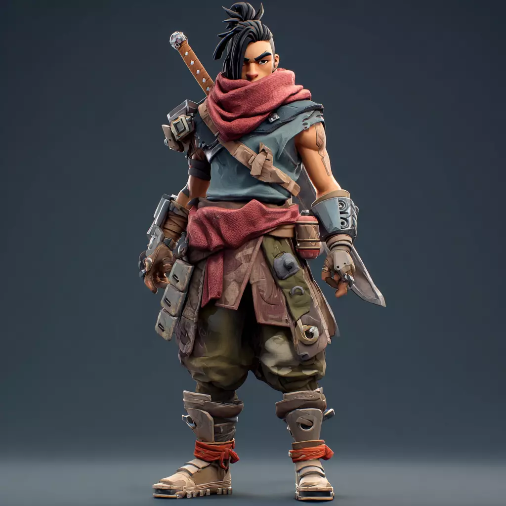 Stylized Warriors 3D model_5