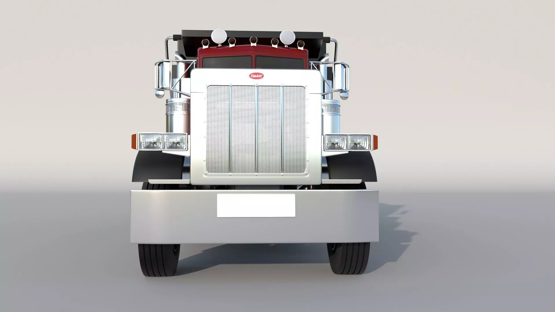 2022 Peterbilt 389 Low-poly 3D model_7