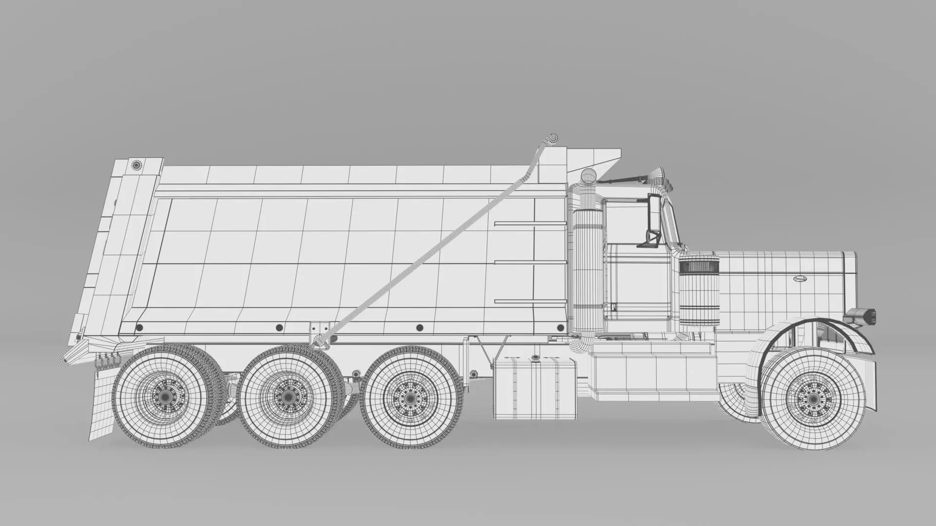 2022 Peterbilt 389 Low-poly 3D model_30