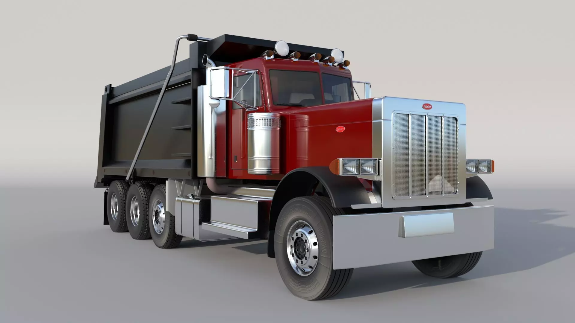 2022 Peterbilt 389 Low-poly 3D model_6