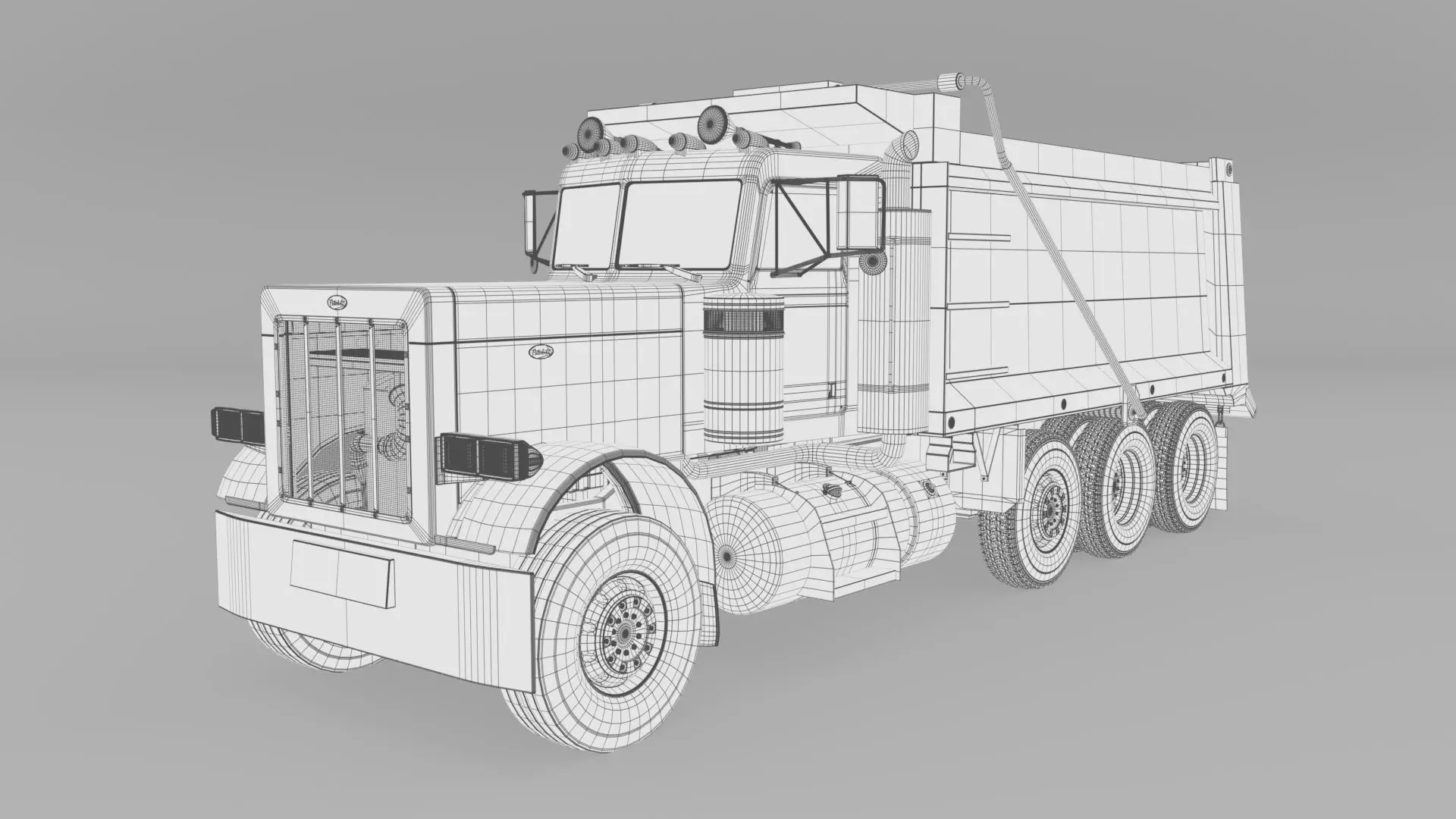 2022 Peterbilt 389 Low-poly 3D model_20