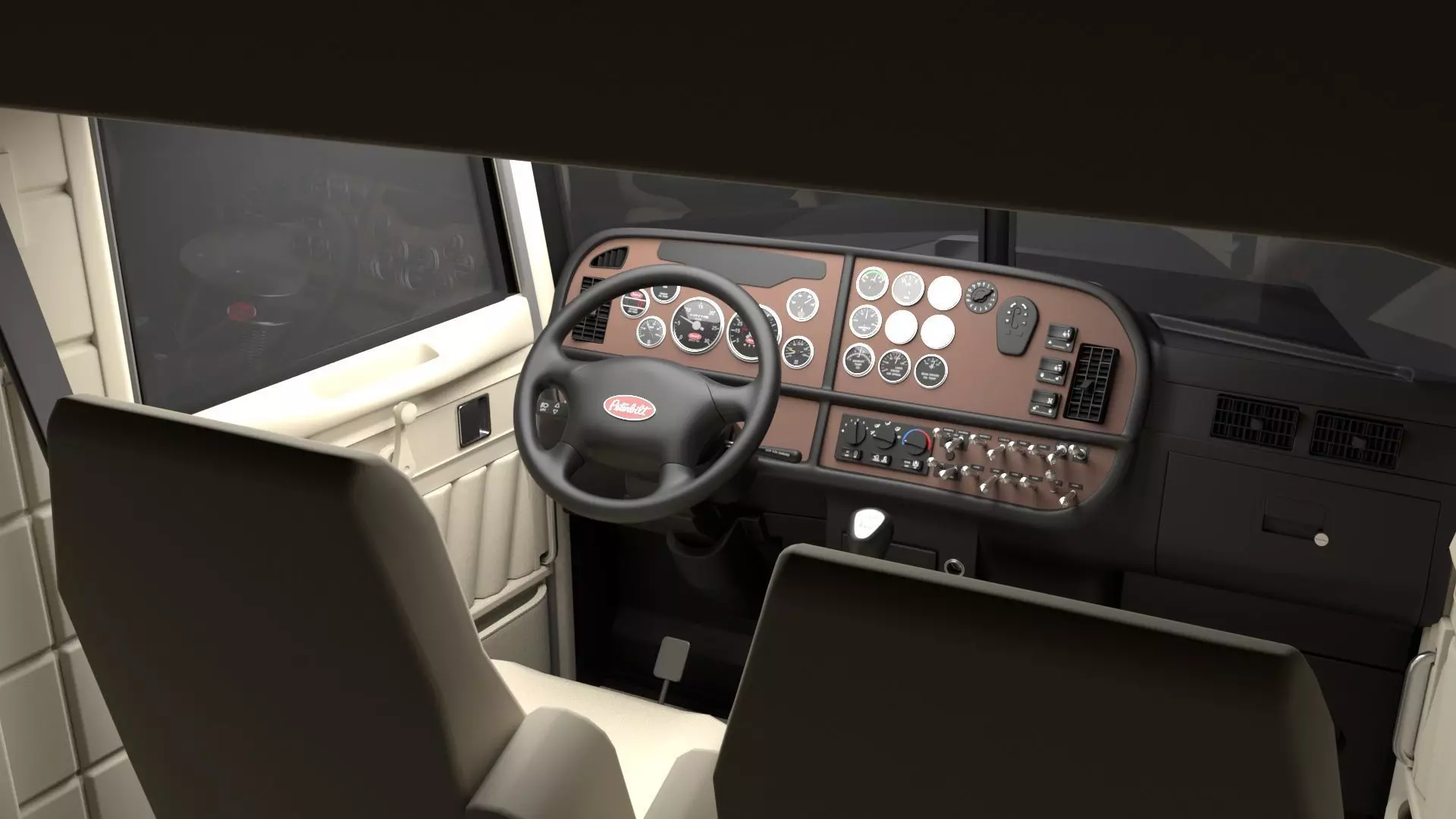2022 Peterbilt 389 Low-poly 3D model_17