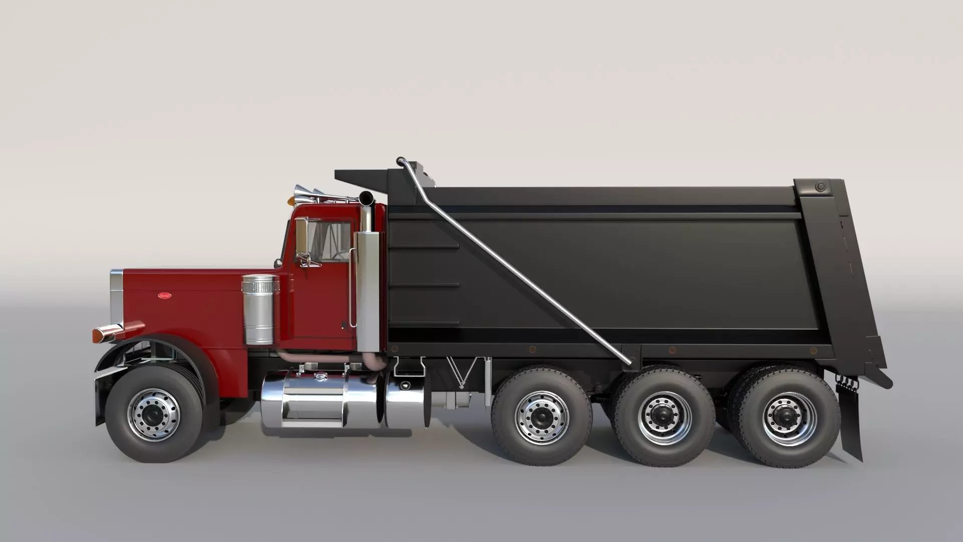 2022 Peterbilt 389 Low-poly 3D model_1