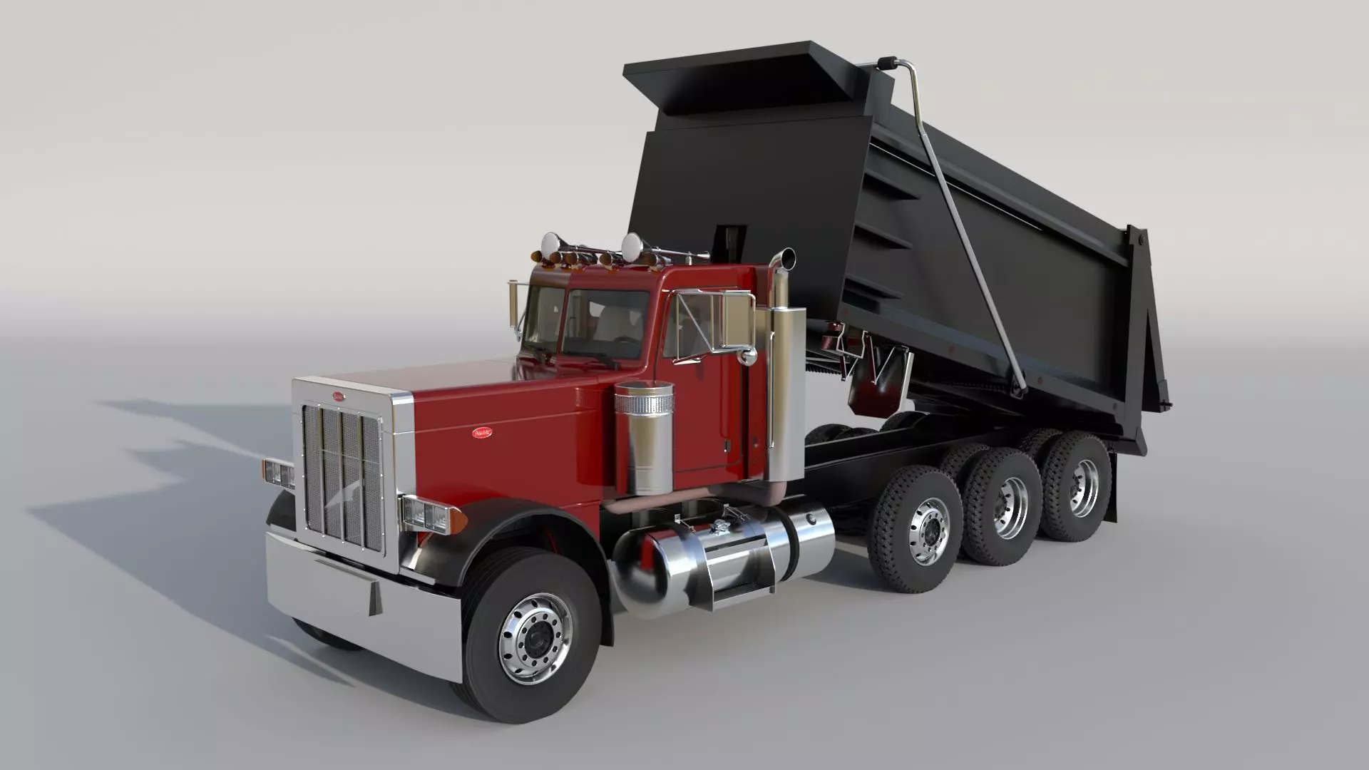 2022 Peterbilt 389 Low-poly 3D model_13