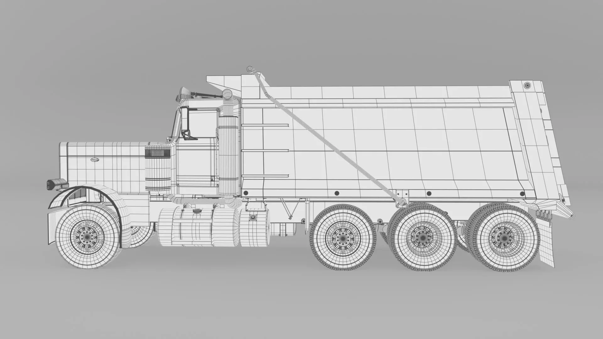 2022 Peterbilt 389 Low-poly 3D model_22