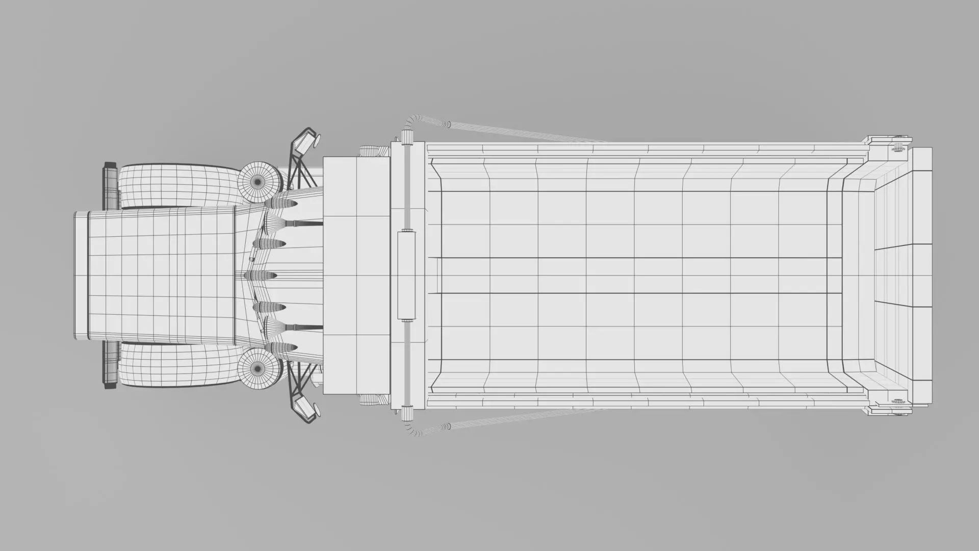 2022 Peterbilt 389 Low-poly 3D model_38