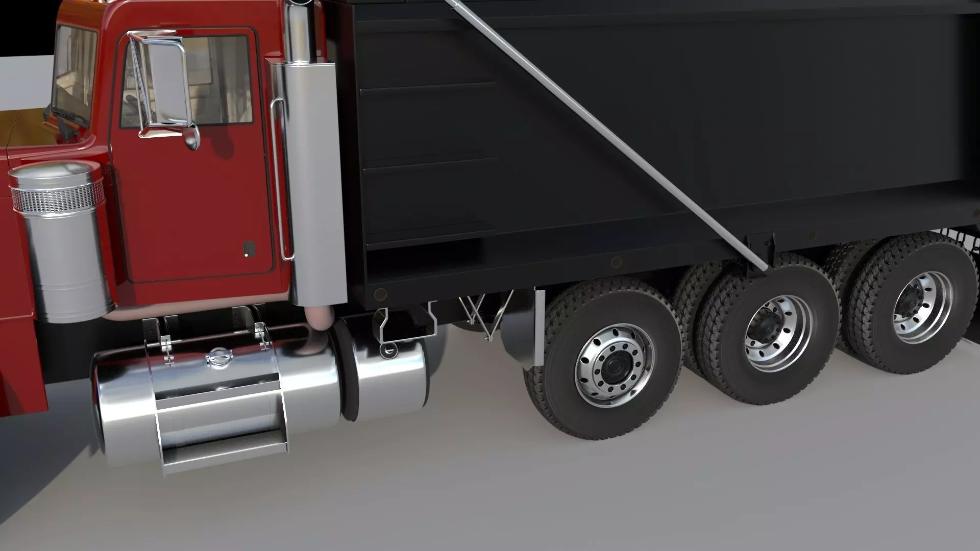 2022 Peterbilt 389 Low-poly 3D model_9