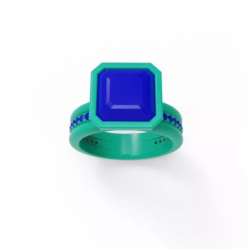 Bezel nice ring 04 3D print model_5