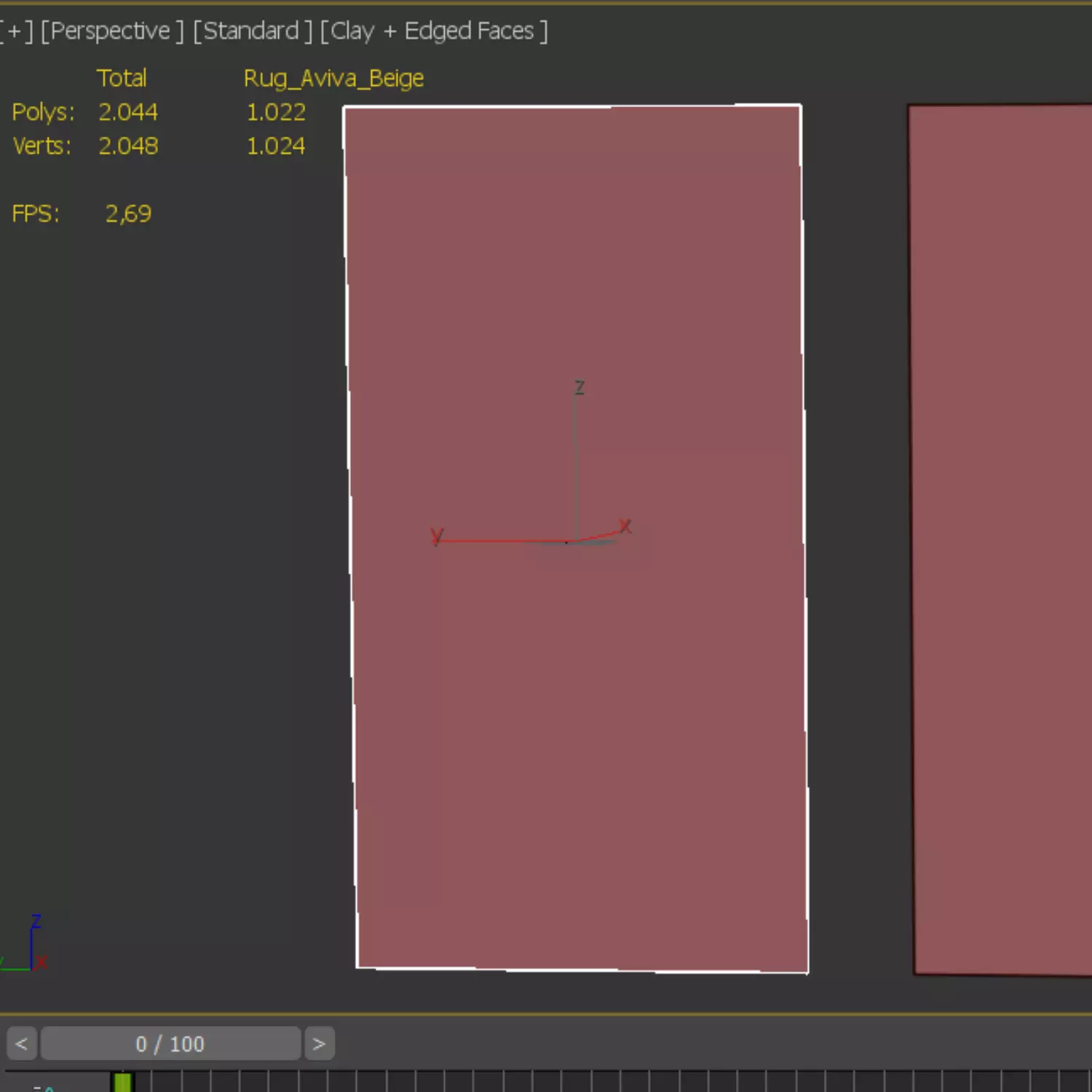 Aviva low pile carpet 3D model_4