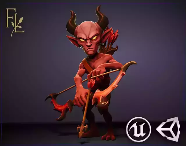 Demon Archer - Game ready character