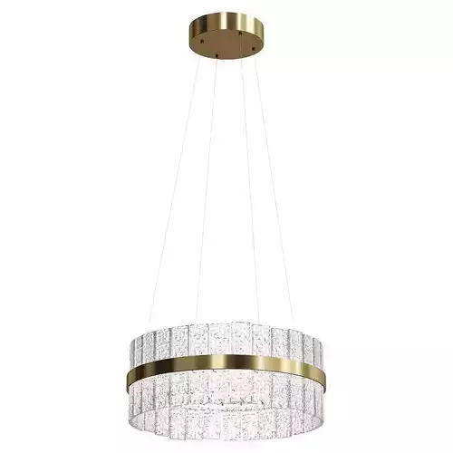 Textured Glass Chandelier