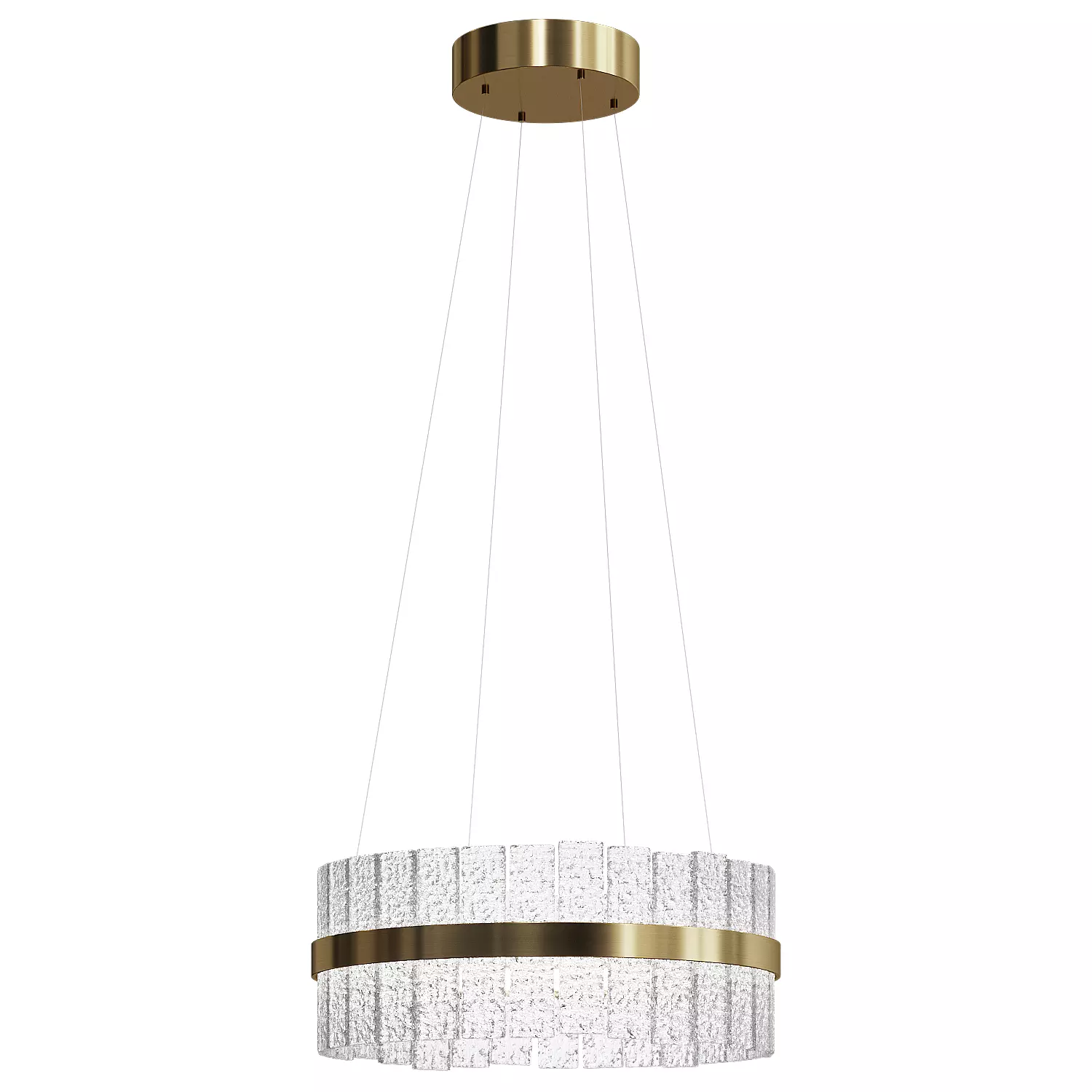 Textured Glass Chandelier 3D model_3