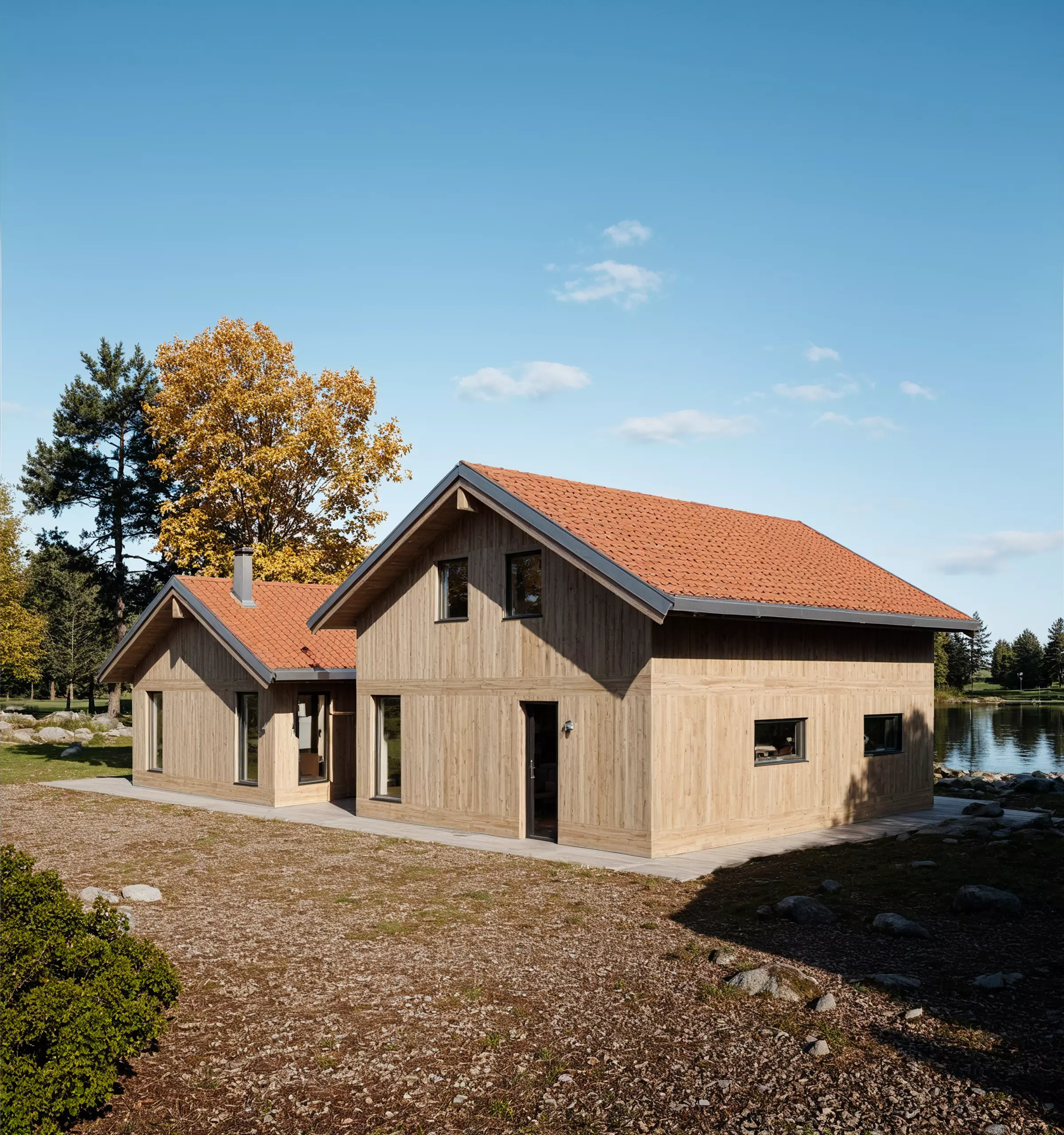 Scandinavian Villa 3D Model House Design in IFC SKP OBJ Format 3D model_3