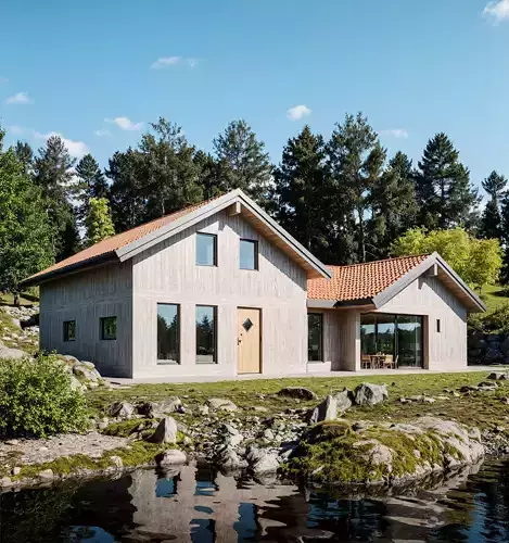 Scandinavian Villa 3D Model House Design in IFC SKP OBJ Format 3D model Scandinavian Villa 3D Model House Design in IFC SKP OBJ Format 3D model