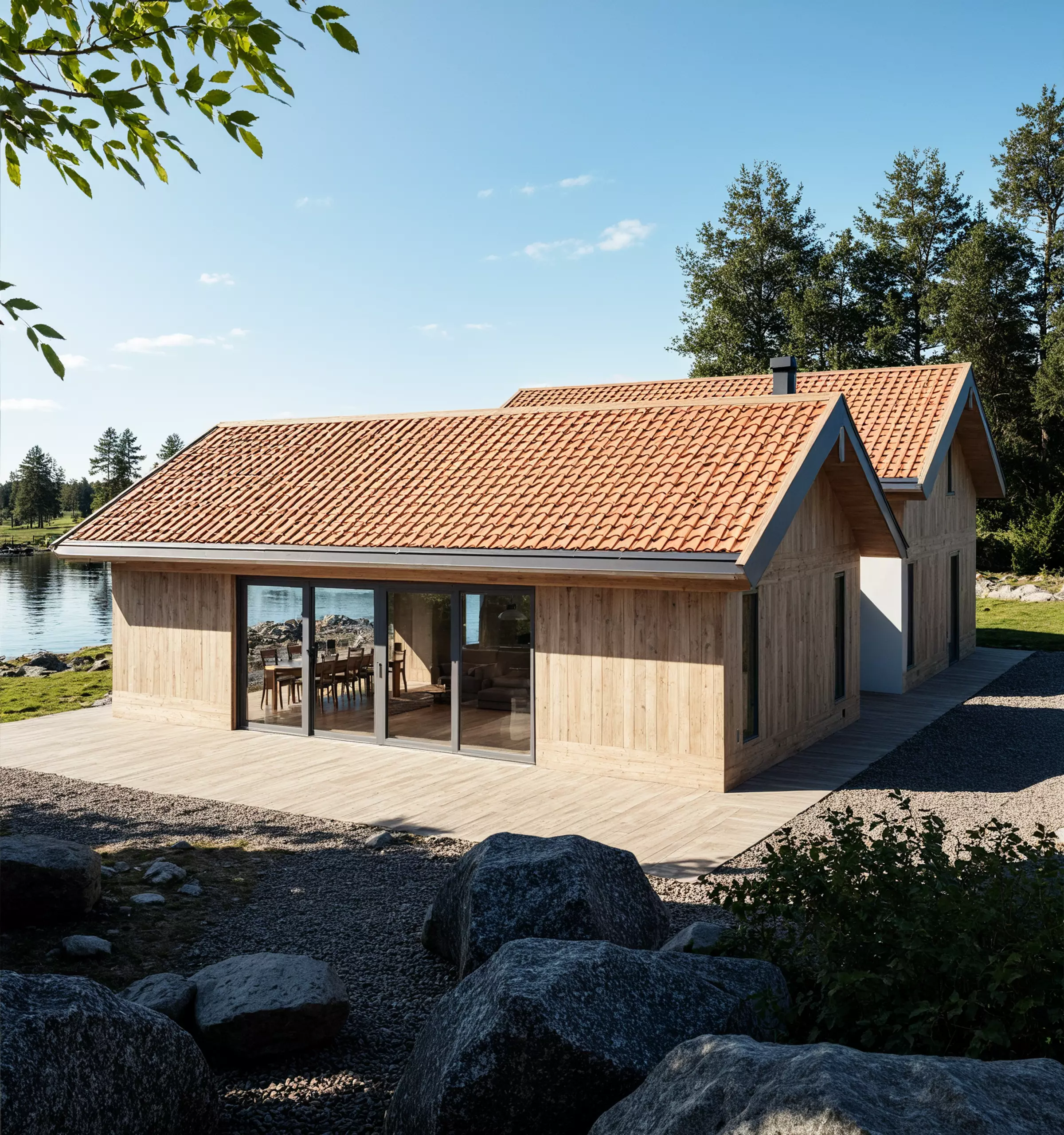 Scandinavian Villa 3D Model House Design in IFC SKP OBJ Format 3D model_2