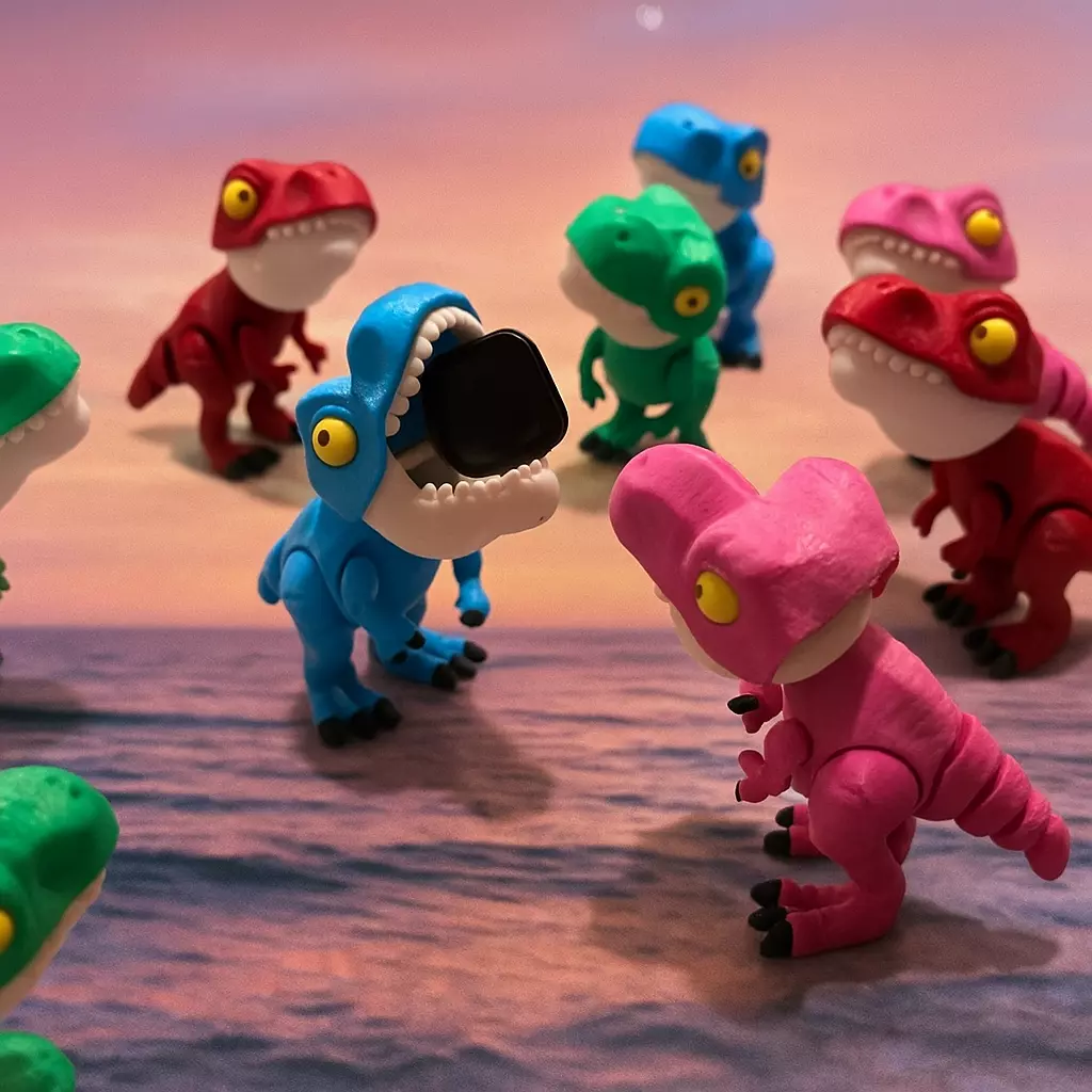 biting T-Rex 3D print model