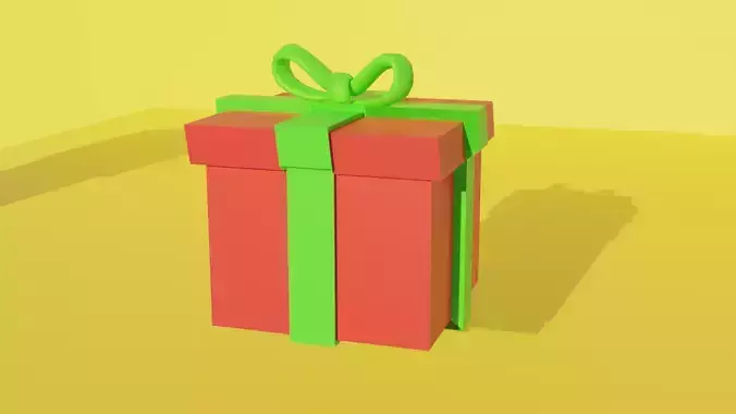 Decorative 3D Gift Boxes for Games VR and Animation