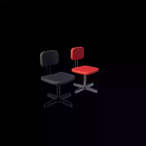 Vintage desk chair 3D model Vintage desk chair 3D model