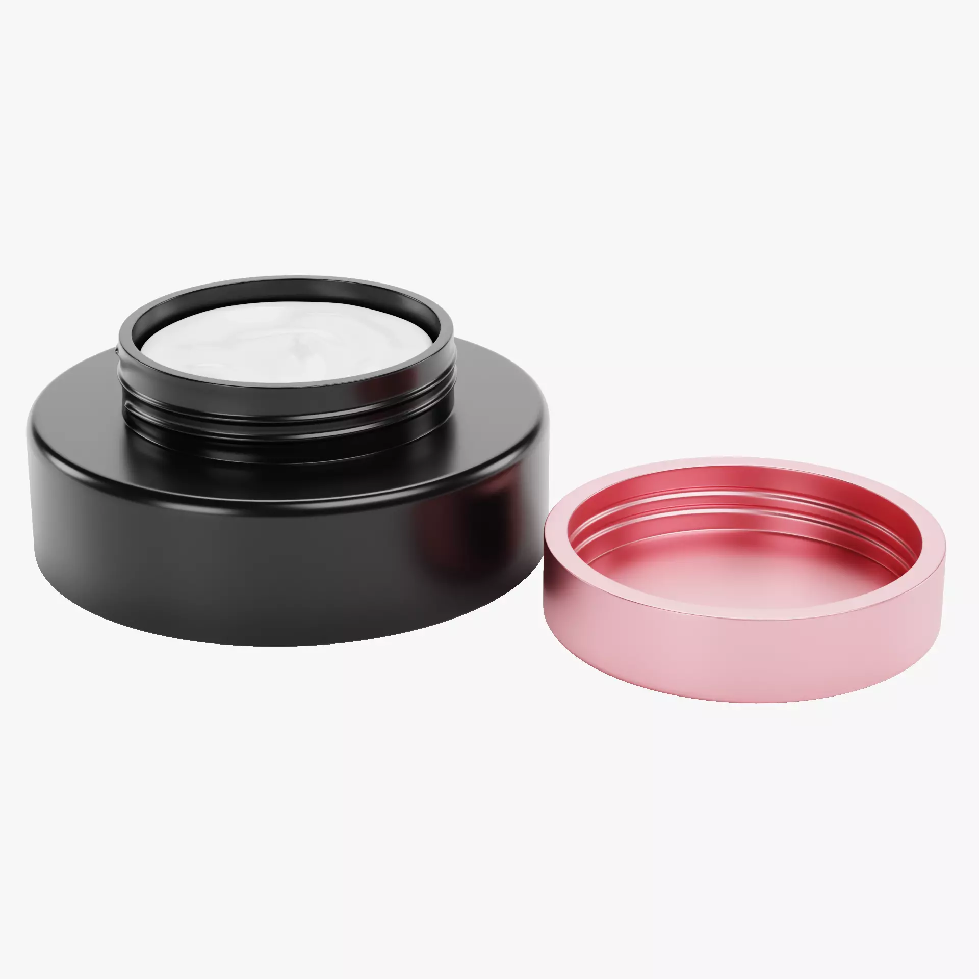 Face Cream V3 - Skincare Cosmetic Jar Concept Packaging 3D model