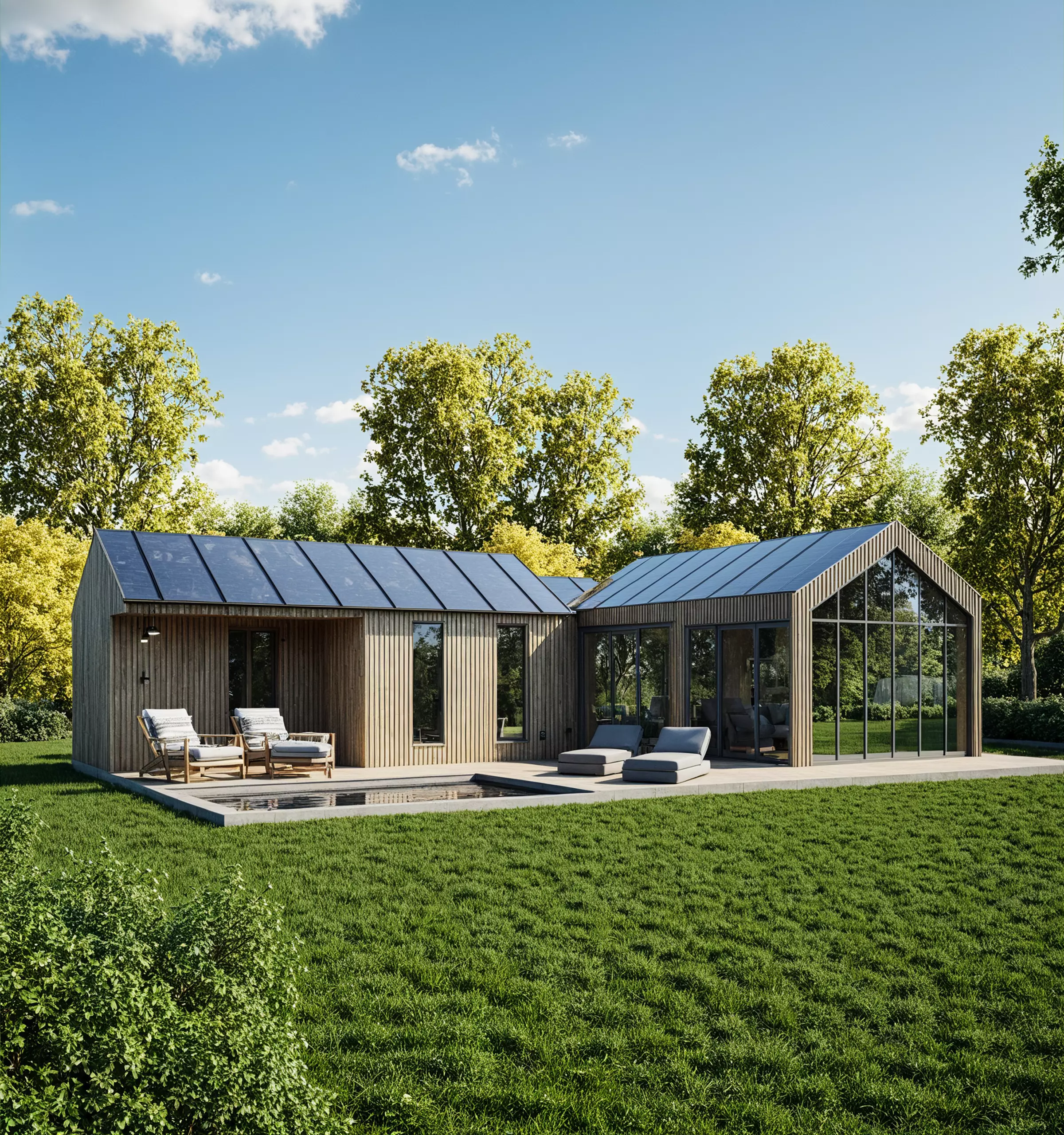 Modern Cabin 3D Model Minimal tiny House IFC SKP OBJ FBX GLB 3D model_1