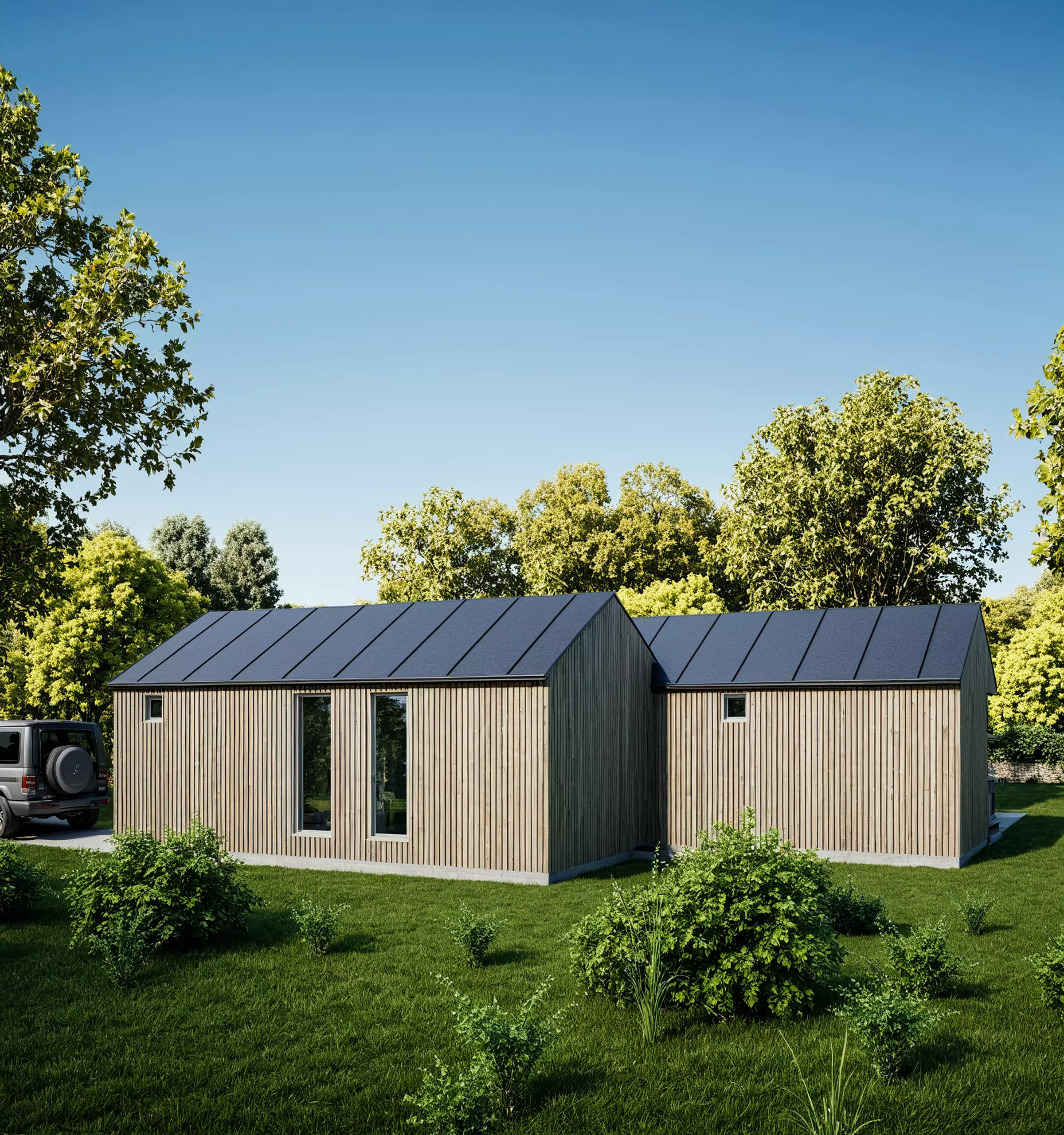 Modern Cabin 3D Model Minimal tiny House IFC SKP OBJ FBX GLB 3D model_8