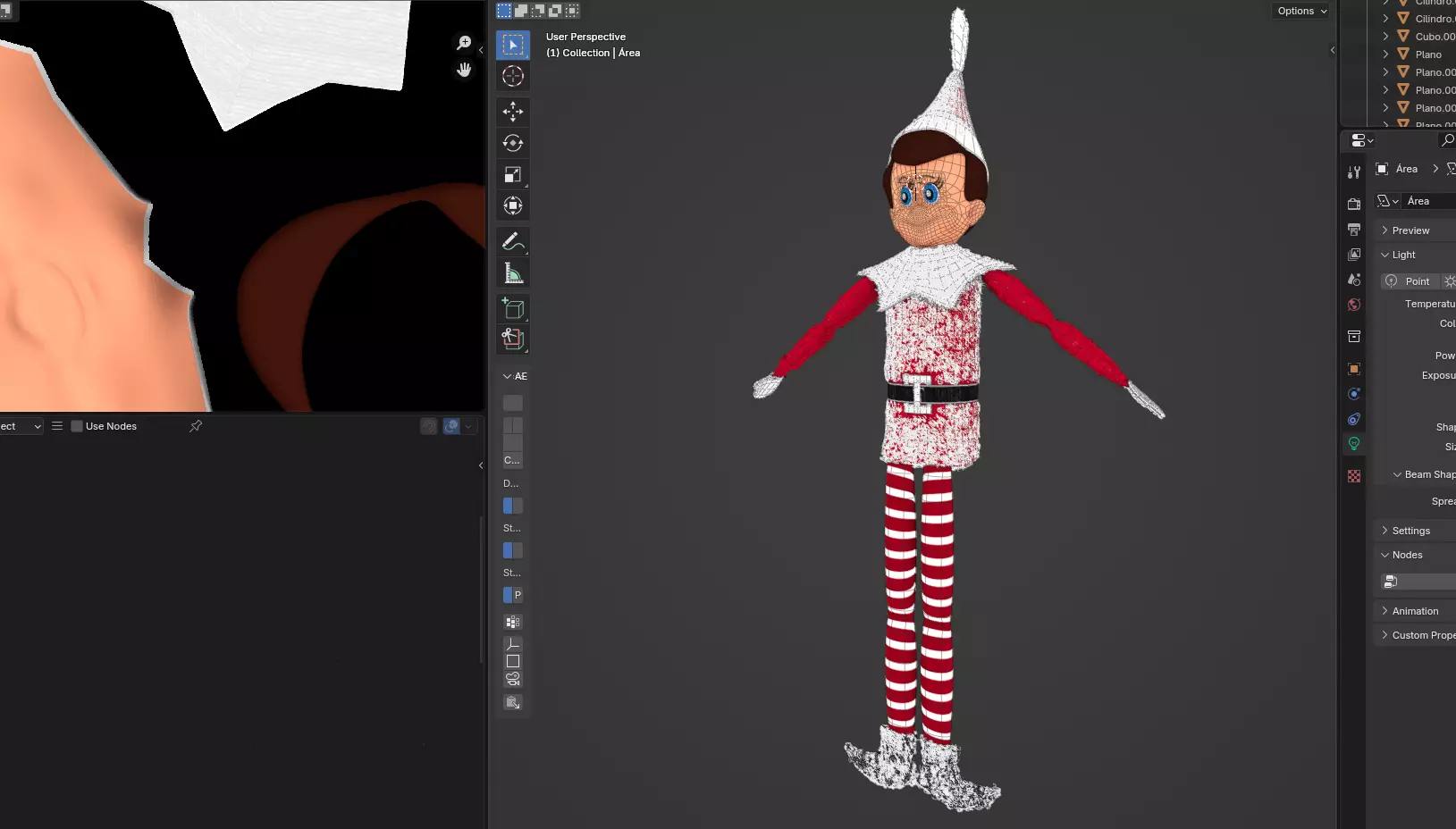 Elf on the shelf Low-poly 3D model_4