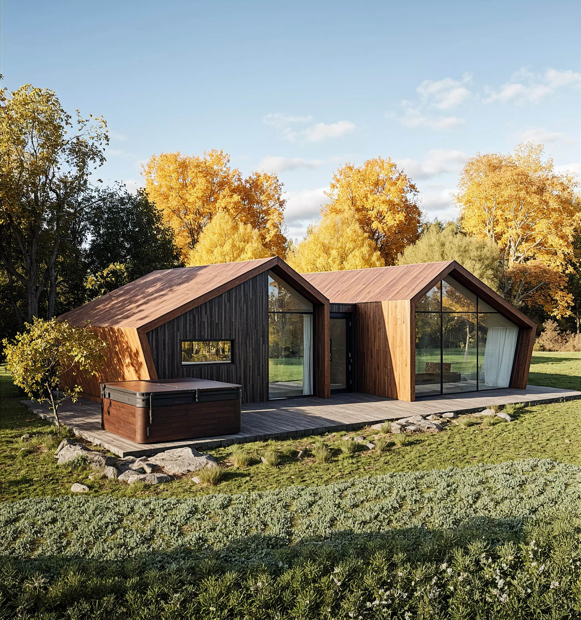 Tiny House 3D Model Modern Architecture IFC SKP OBJ FBX GLB 3D model_8