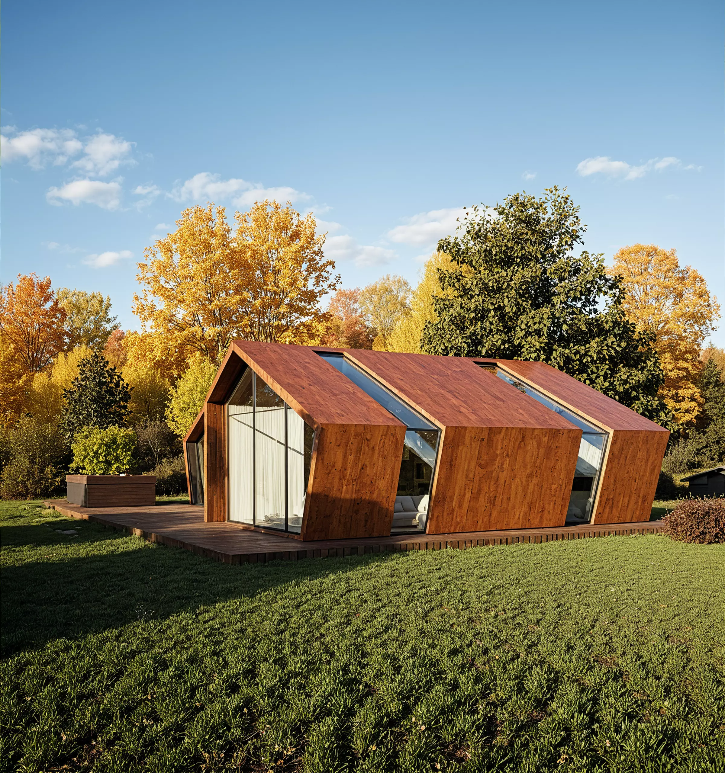 Tiny House 3D Model Modern Architecture IFC SKP OBJ FBX GLB 3D model_3