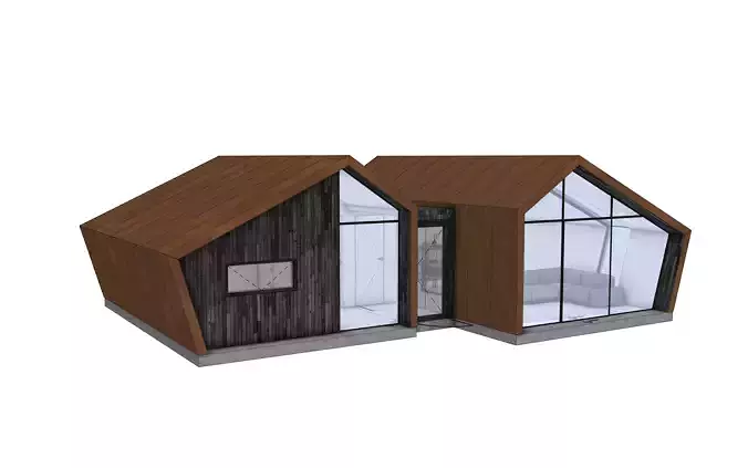 Tiny House 3D Model Modern Architecture IFC SKP OBJ FBX GLB 3D model Tiny House 3D Model Modern Architecture IFC SKP OBJ FBX GLB 3D model
