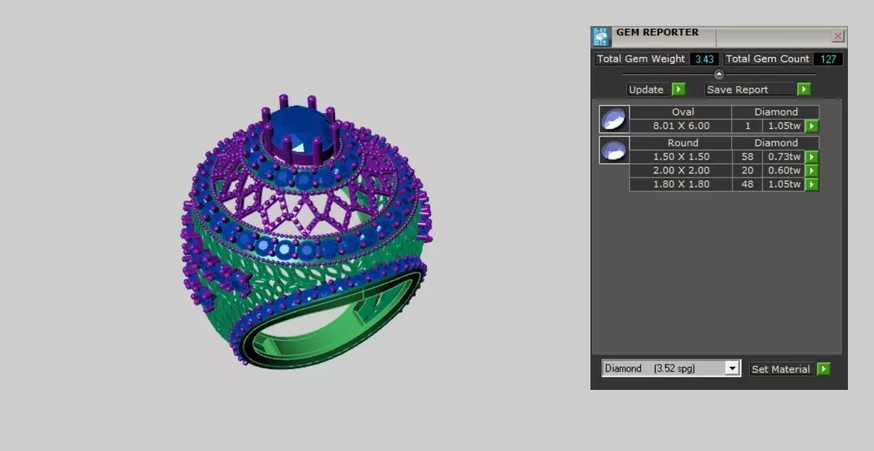 Turkish Rings 3D print model_3