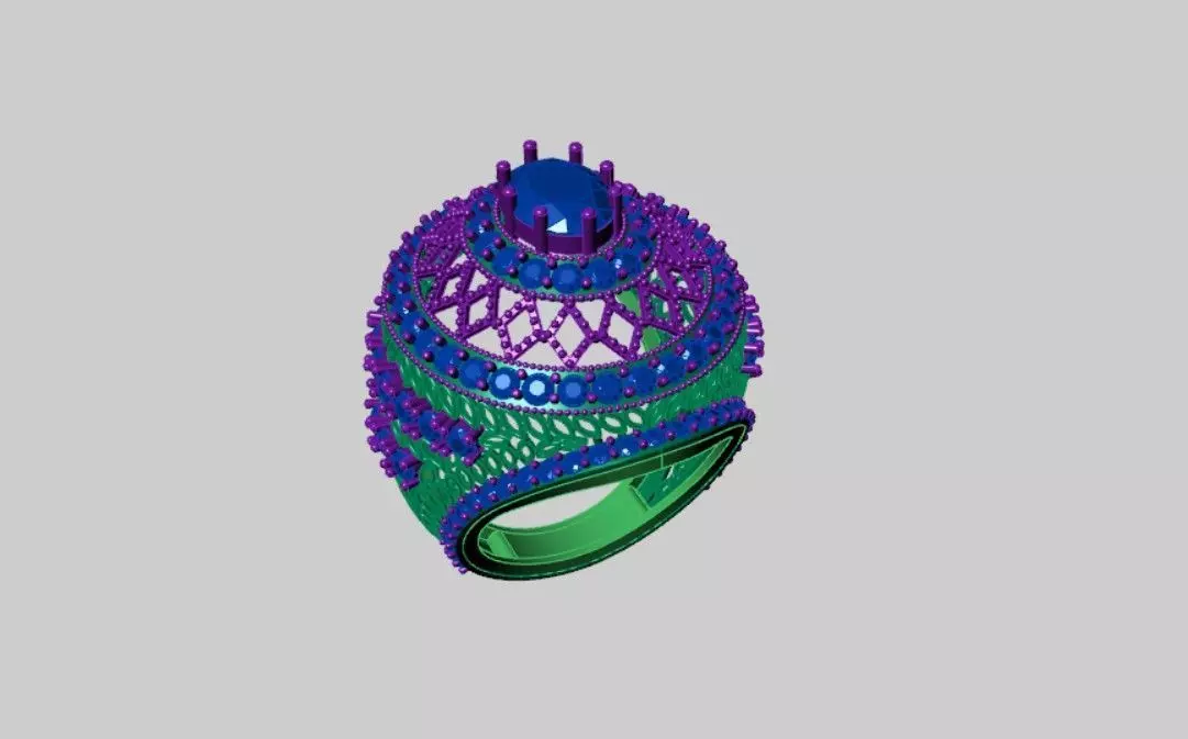 Turkish Rings 3D print model_2