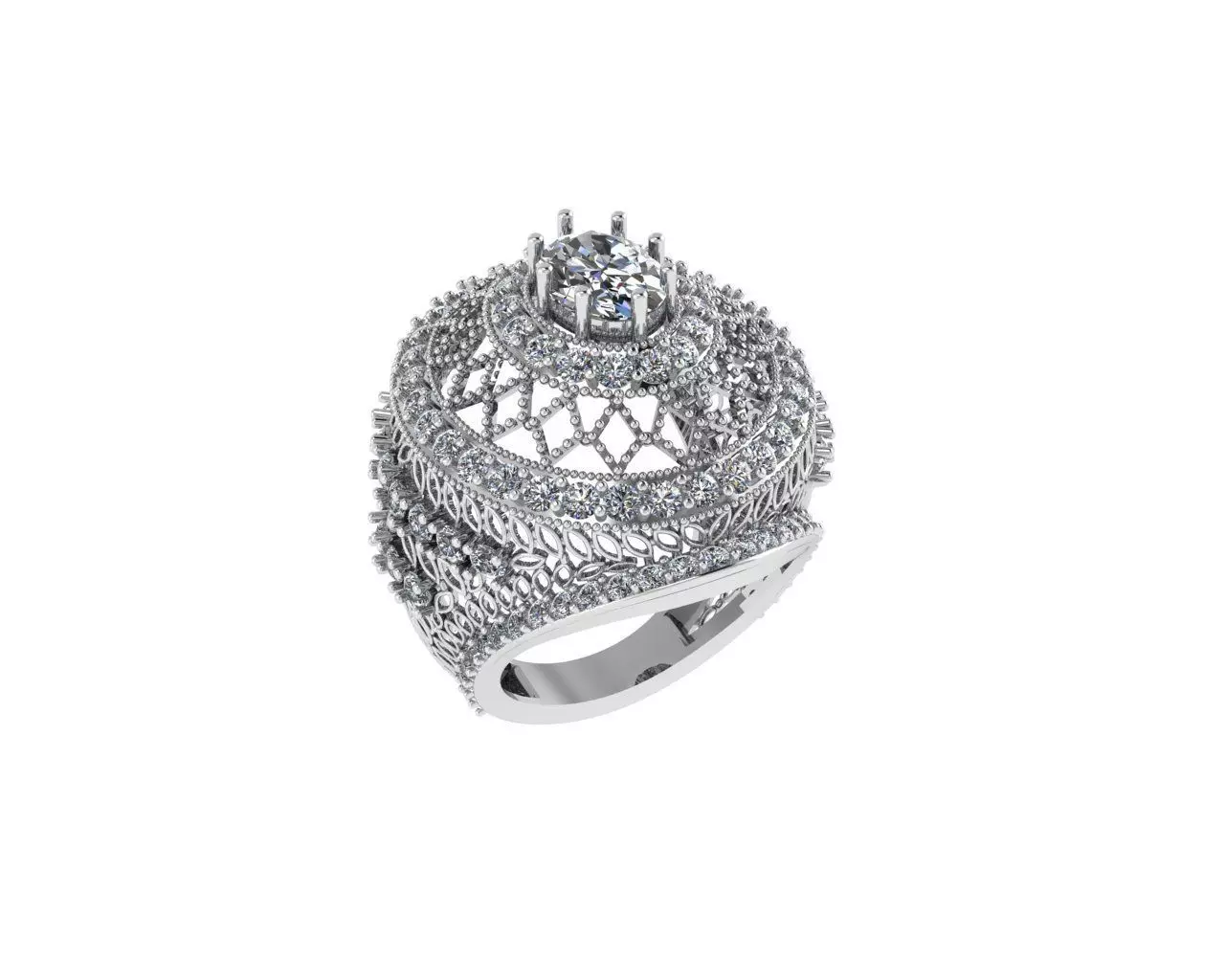 Turkish Rings 3D print model_1