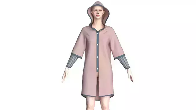 Girls Layered Hoodie