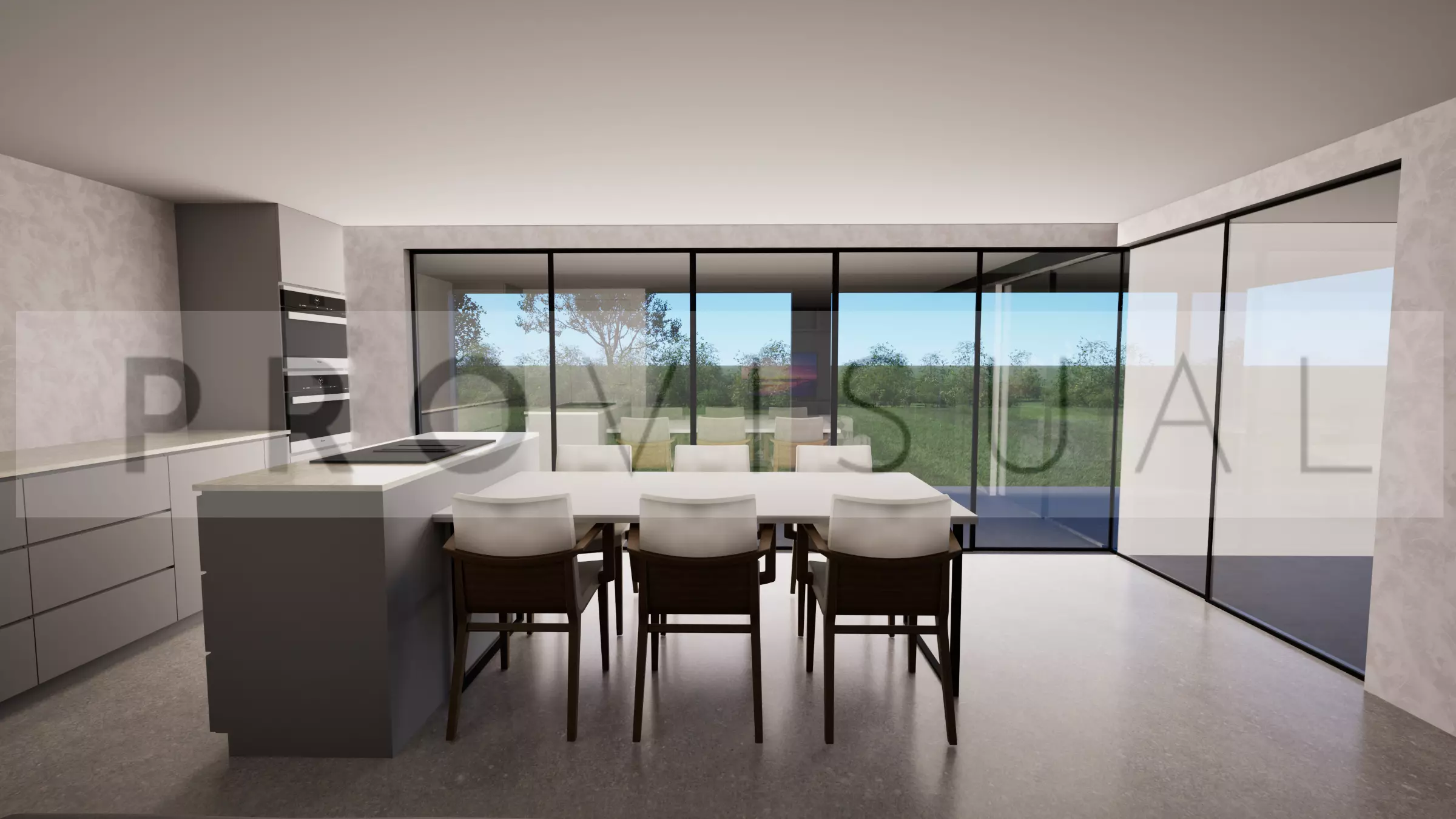 Modern House 3D Model Minimal Bungalow IFC SKP OBJ FBX GLB 3D model_3