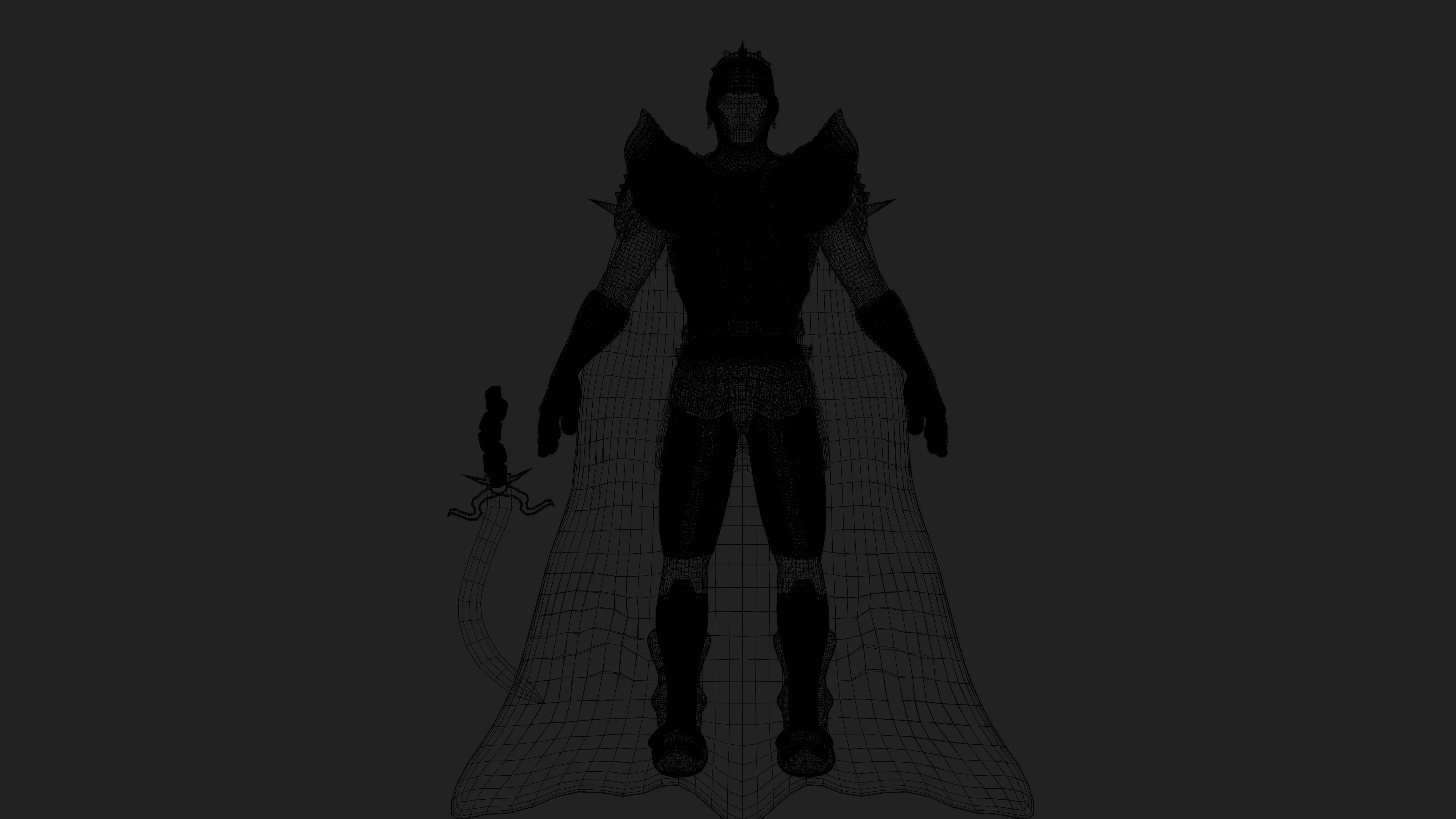 Medieval Soldier Armor 3D Model Realistic Low Poly Knight Outfit Low-poly 3D model_7