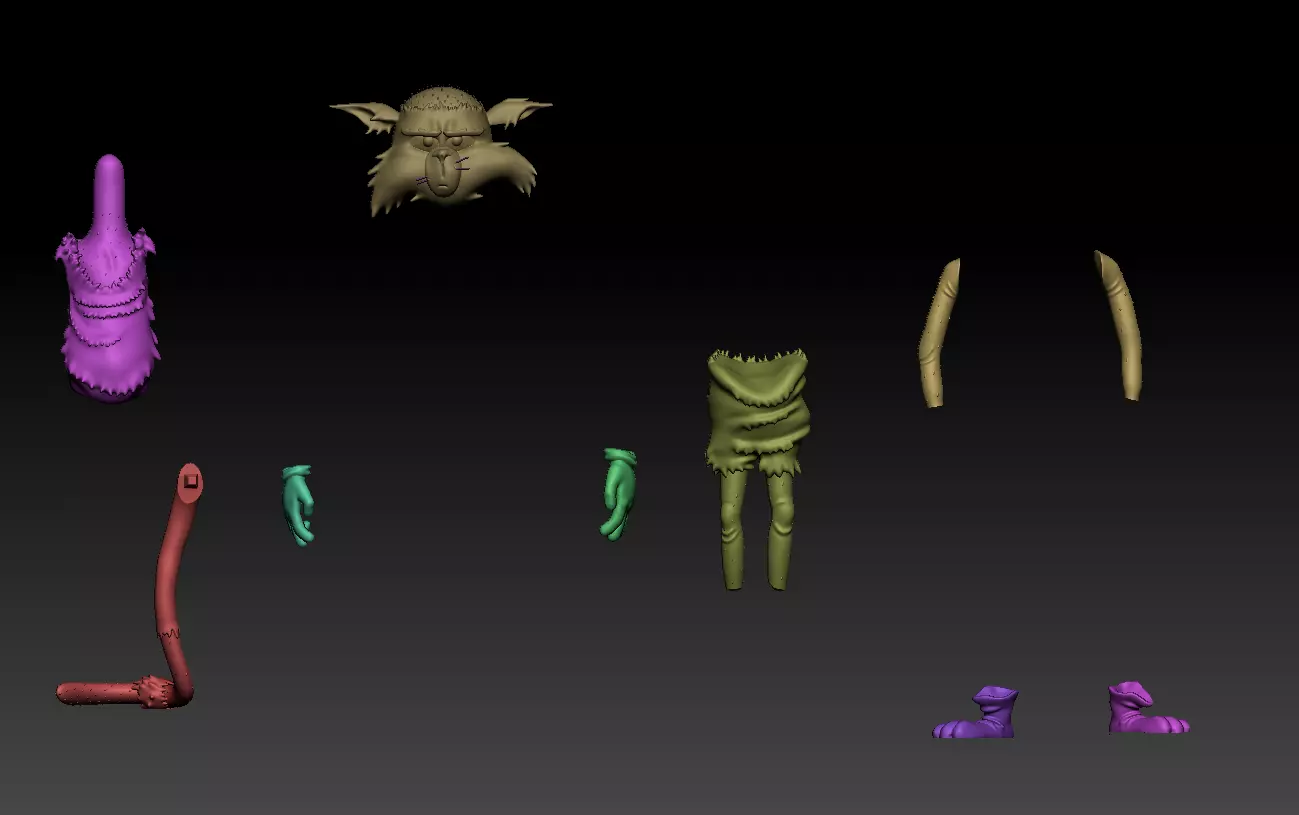 PACK TOM AND JERRY BALDIES-PARTS AND COMPLETE 3D print model_45