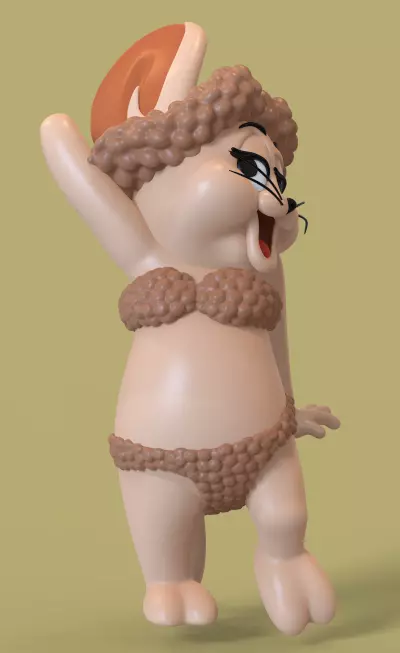 PACK TOM AND JERRY BALDIES-PARTS AND COMPLETE 3D print model_20