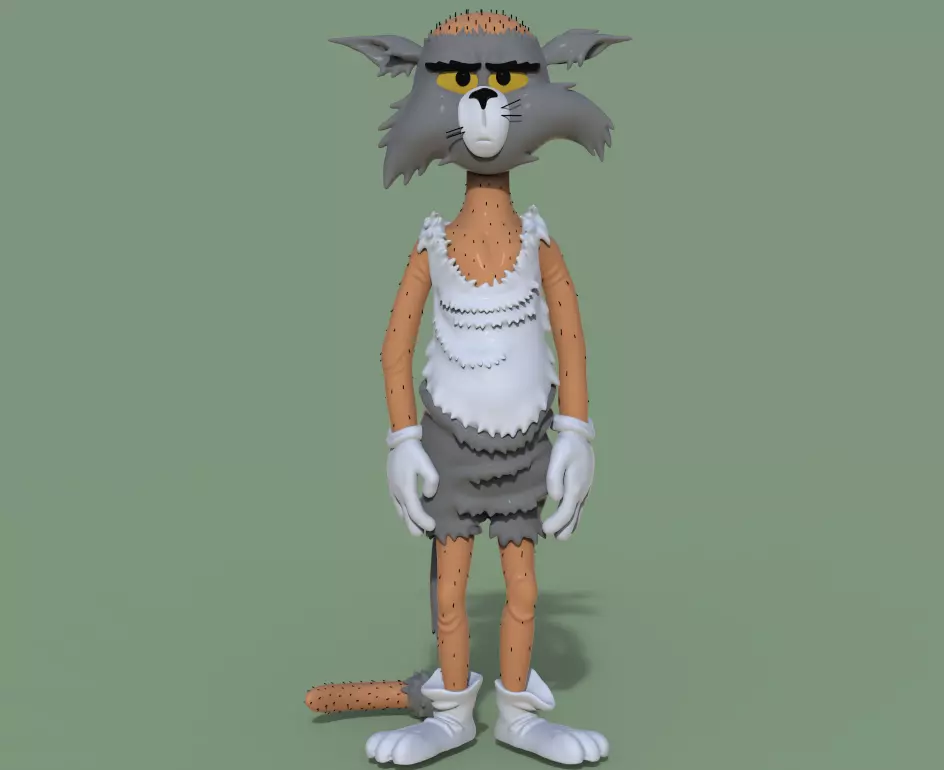 PACK TOM AND JERRY BALDIES-PARTS AND COMPLETE 3D print model_1