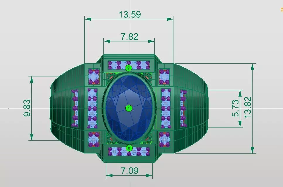 Big ring  3D print model_7