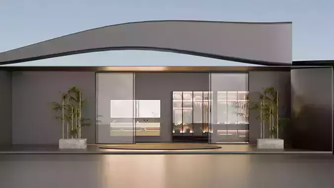 Modern Holiday Villa blender 3d 