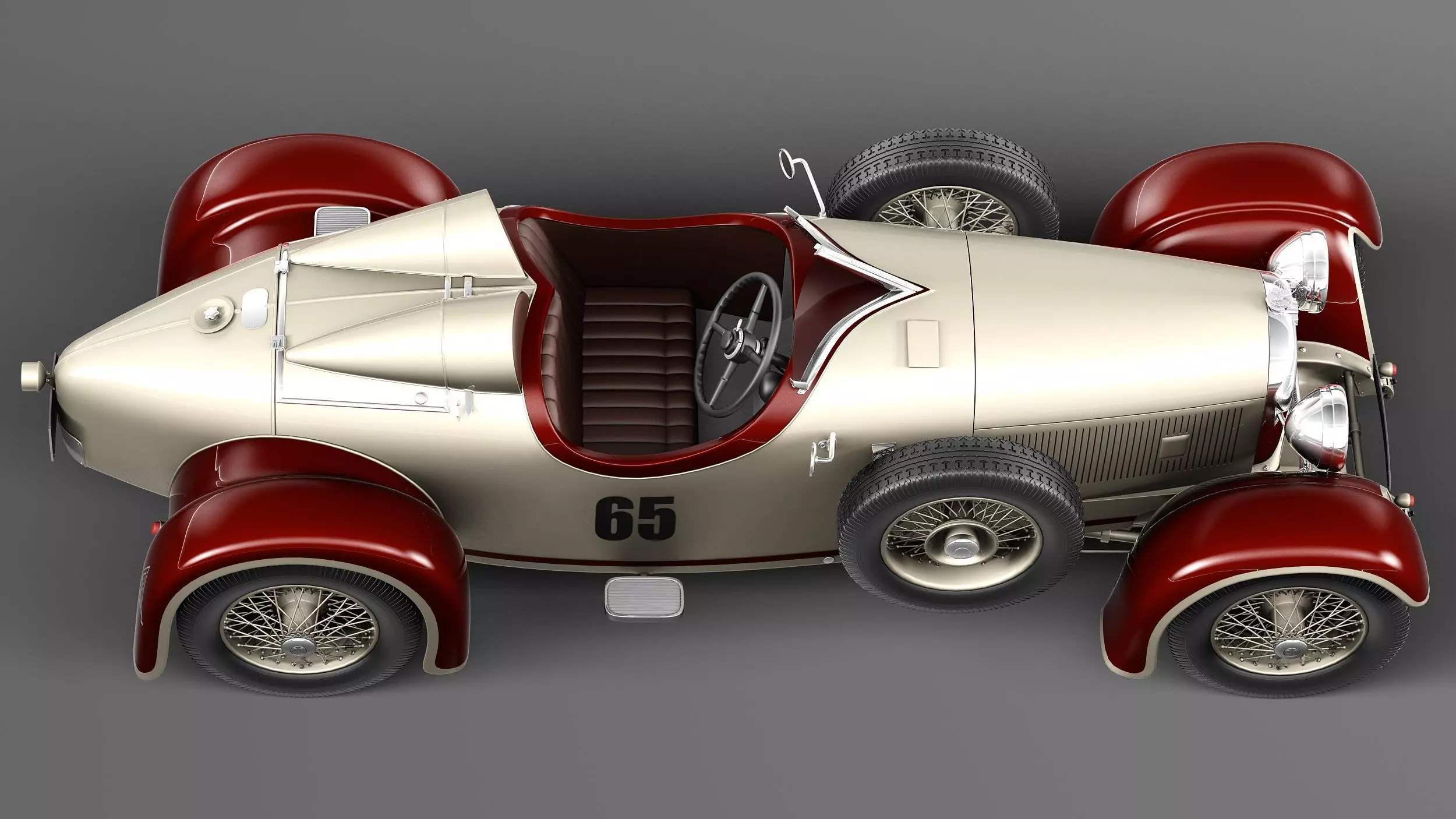 Austro Daimler 1929 3D model_7
