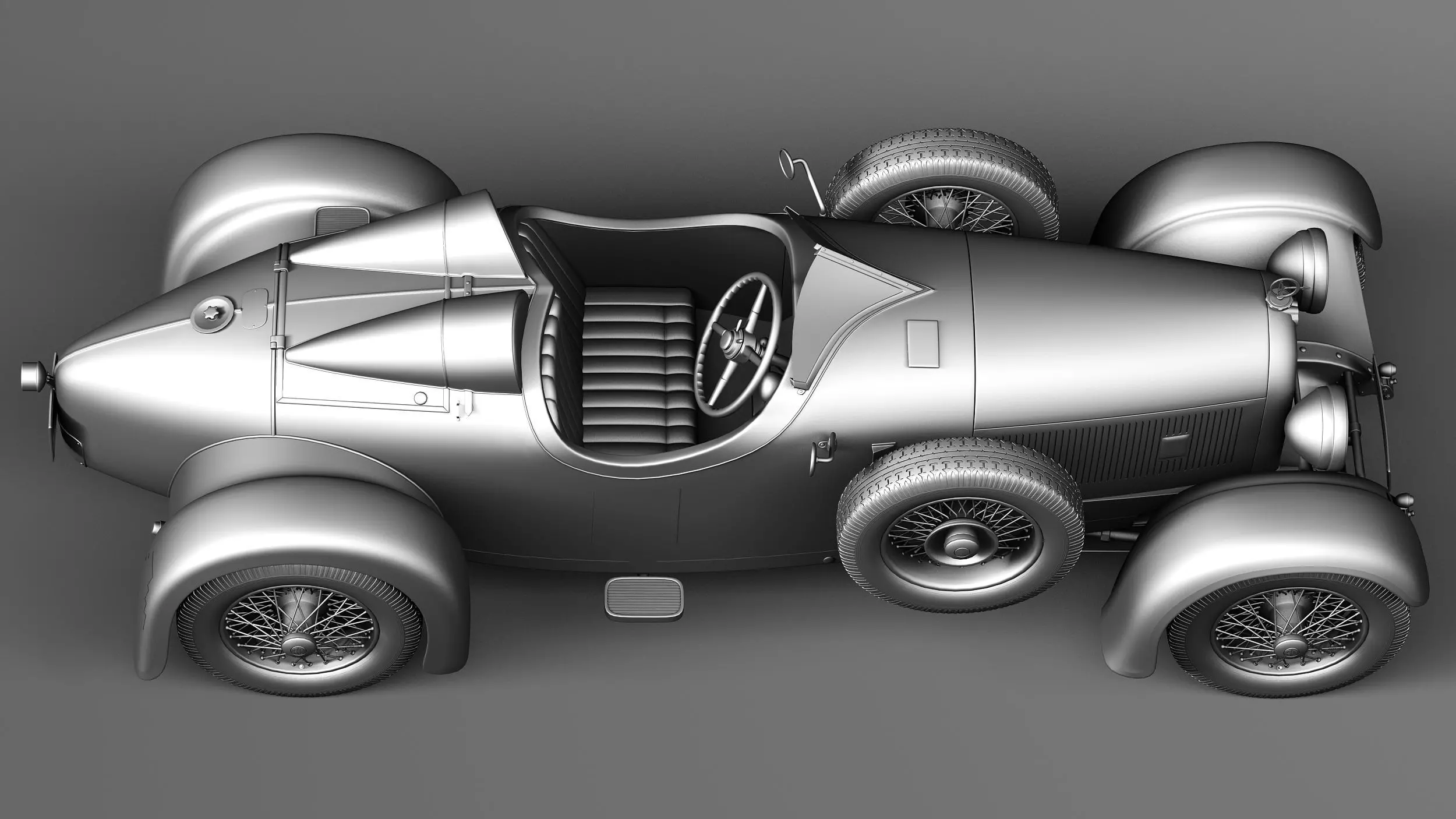 Austro Daimler 1929 3D model_16